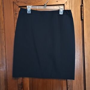 New York & Company Navy Pinstriped Pencil Skirt